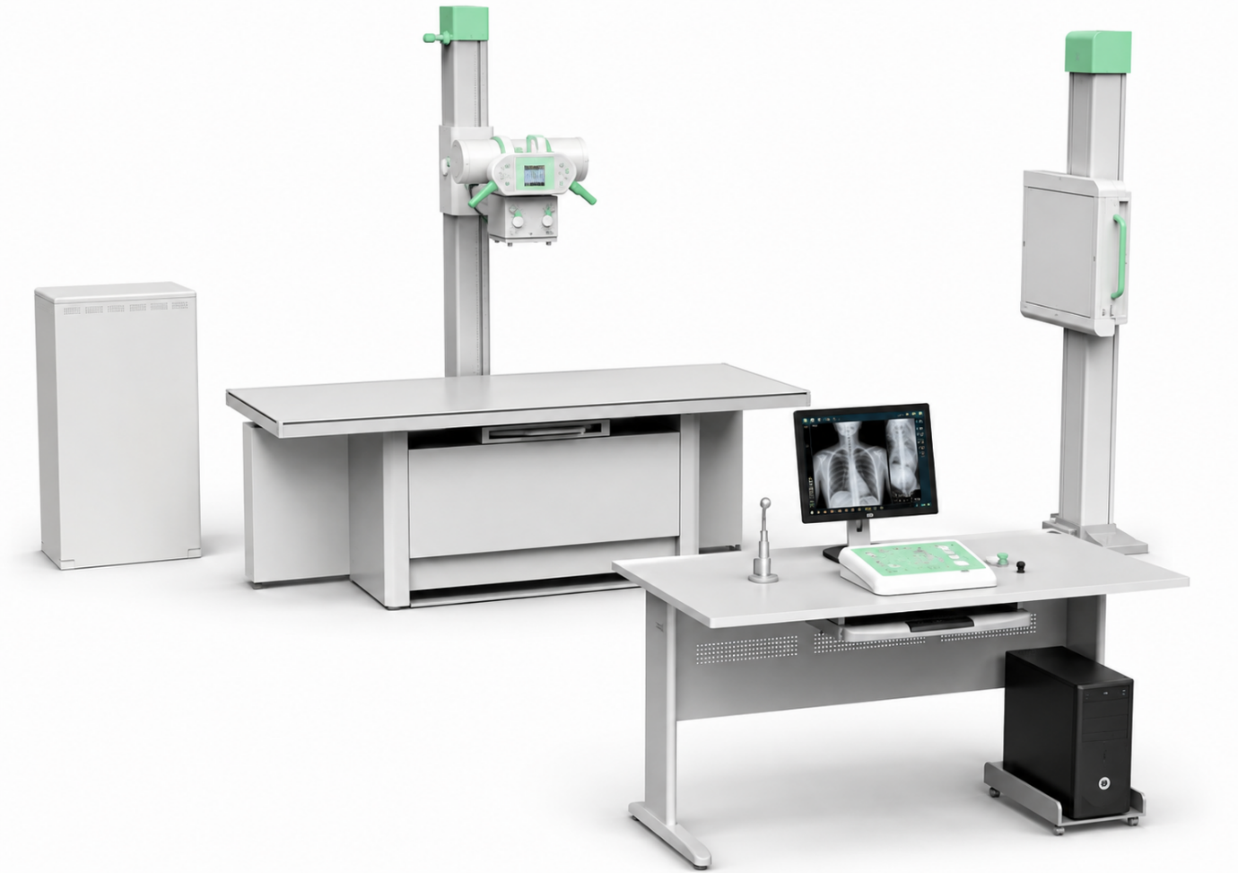 Hoogfrequent floating table radiography system, KCXR-9