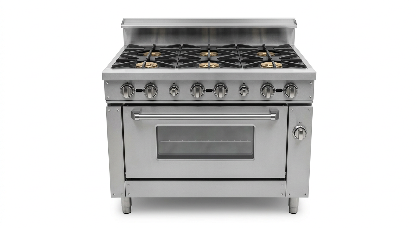 Professioneel gasfornuis met oven