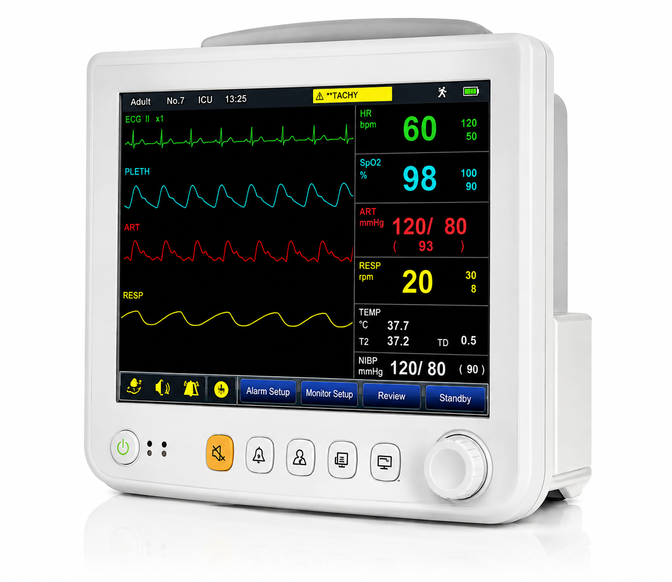 PM-EP12B, semi-plug multi-parameter Patiëntmonitor