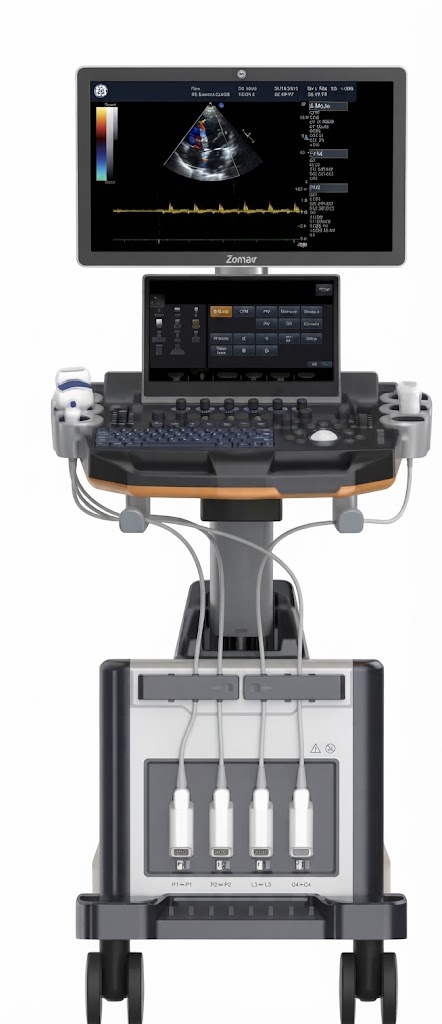 Trolley color ultrasonic diagnostic apparatus