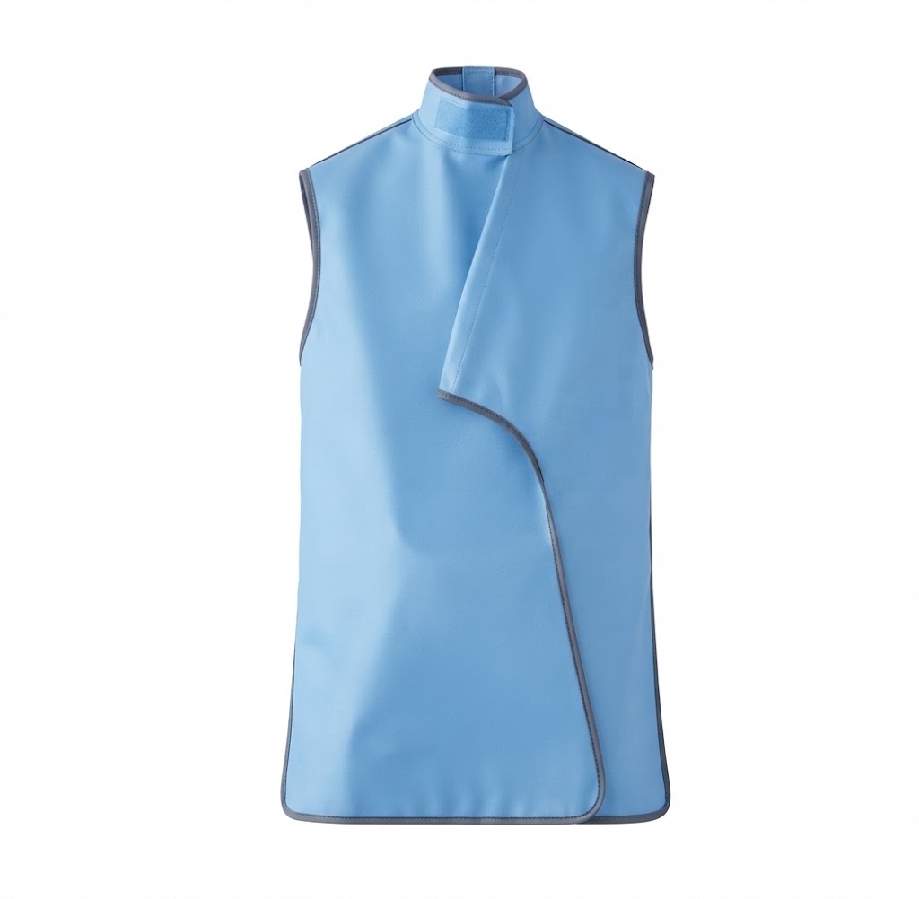 High-collar waistcoat apron