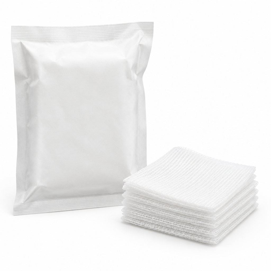 Gaaskompressen 5 x 5 cm niet-steriel, 12-laags